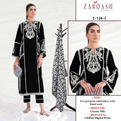 Z 136 By Zarqash Designer Readymade Salwar Kameez Collection